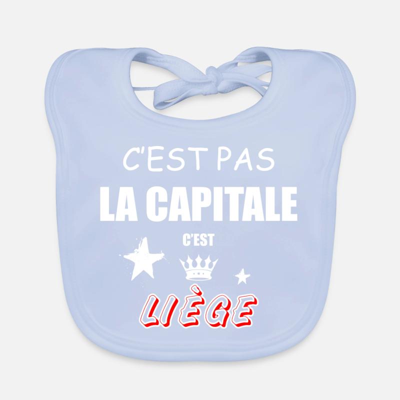 C'est Pas La Capitale C'est Liège Bavoir bio Bébé