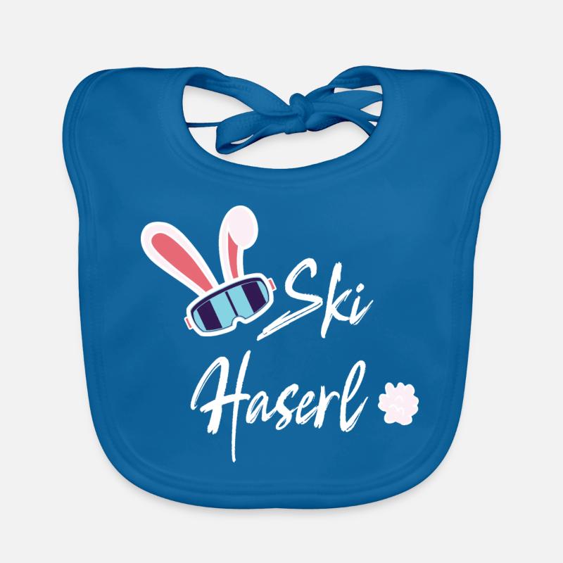 Skihaserl - Skihase - Skiing - Skiing holidays Organic Baby Bibs