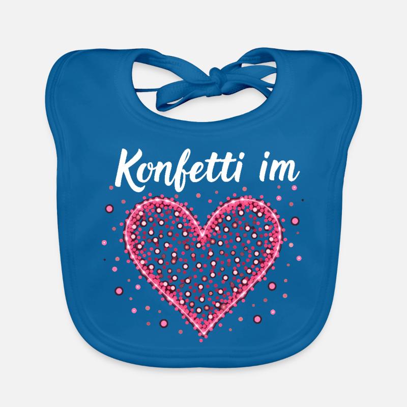 Konfetti im Herzen Baby Bio-Lätzchen