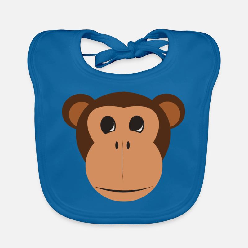 Monkey Shirt. Baby Bio-Lätzchen