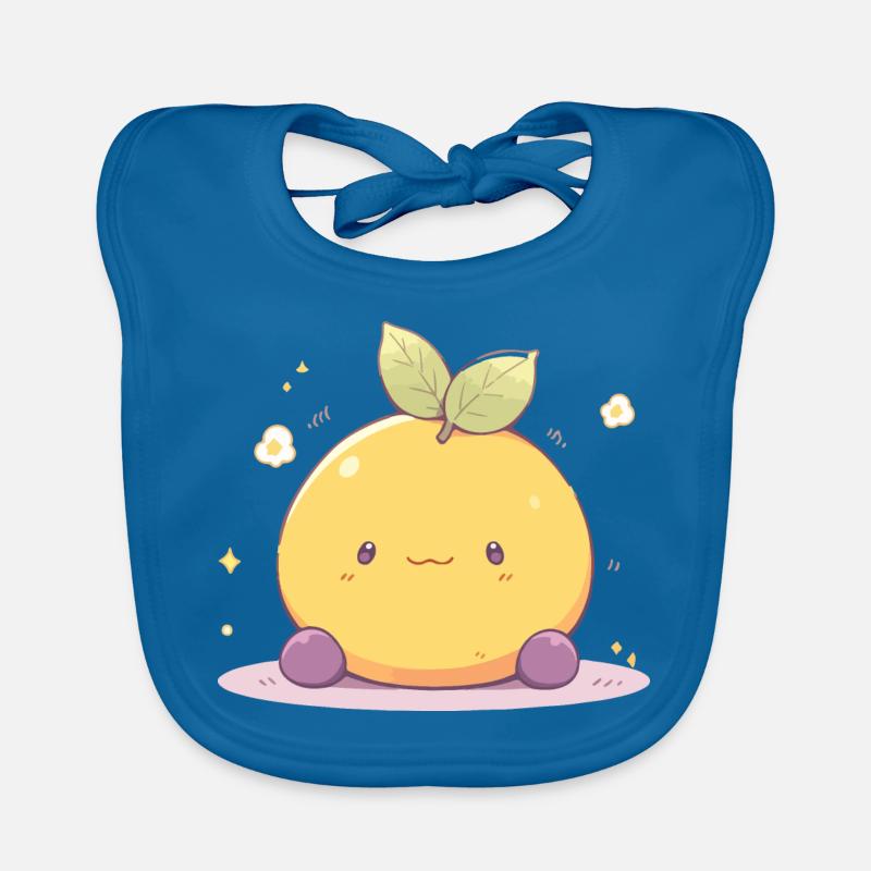 Mignon Chibi Kawaii Citron - Citron Mignon Bavoir bio Bébé