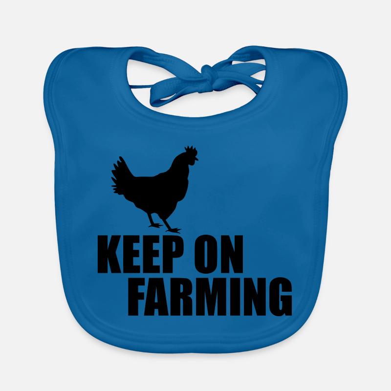 keep on farming 20 Organic Baby Bibs