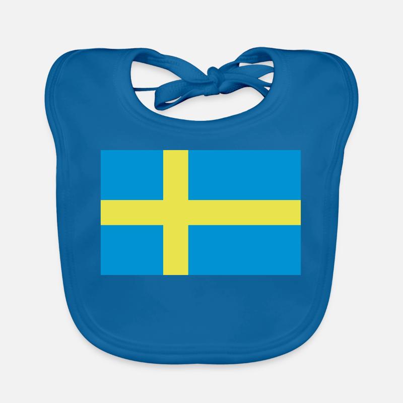 Drapeau de la Suède Bavoir bio Bébé