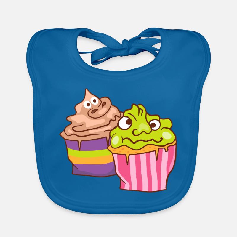 Halloween cupcake muffin cake baking sweets Organic Baby Bibs