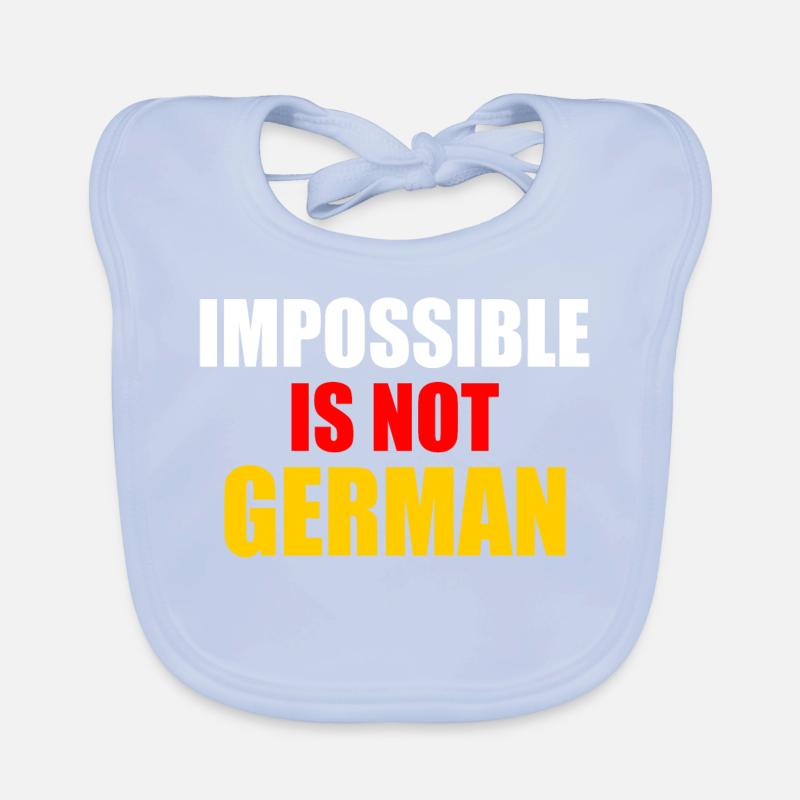 impossible is not german - germany Organic Baby Bibs