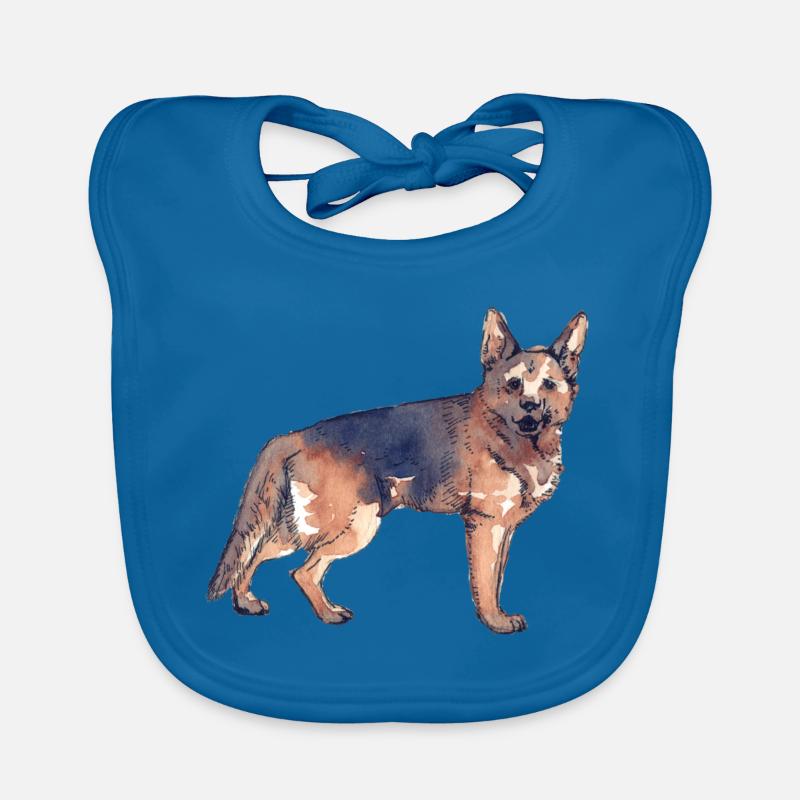 Deutscher Schäferhund Baby Bio-Lätzchen