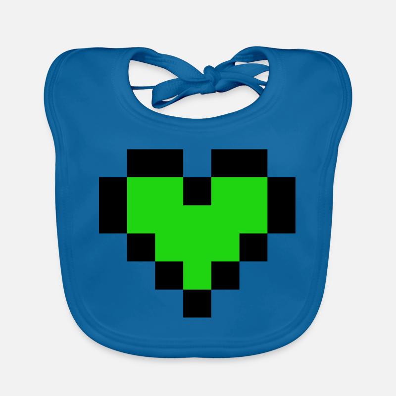 Coeur vert Bavoir bio Bébé
