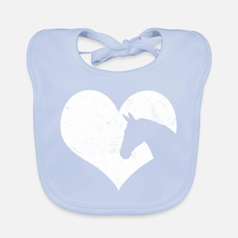 Cadeau de cheval Bavoir bio Bébé
