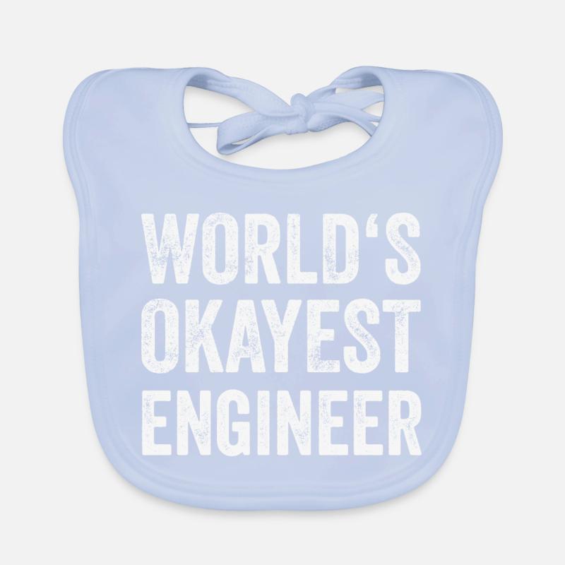 Engineer World's Best Engineer Mechanic Locksmith Organic Baby Bibs