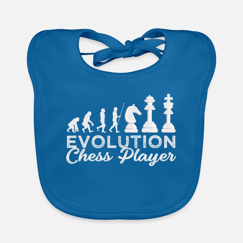 Chess Evolution Chessplayer Idea Gift Bavoir bio Bébé