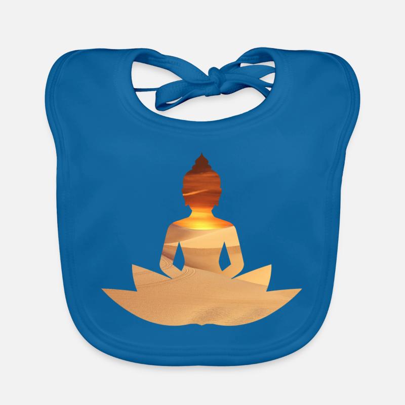 Buddha sunset Organic Baby Bibs