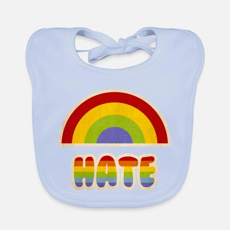 Rainbow hate parody Organic Baby Bibs