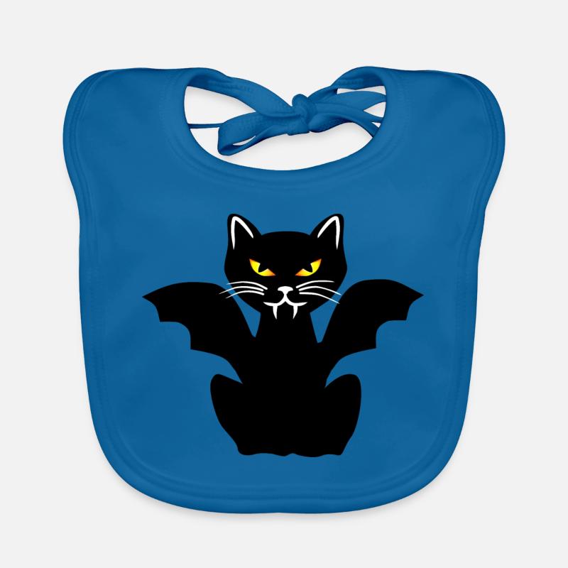 Chat vampire dracula Bavoir bio Bébé