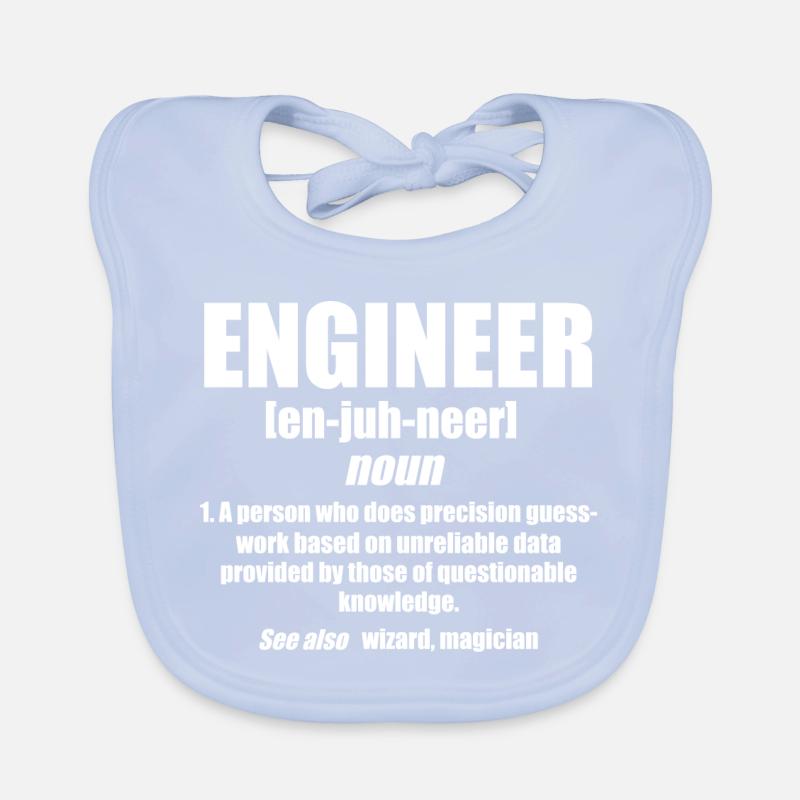 Funny Engineer Description Baby Bio-Lätzchen