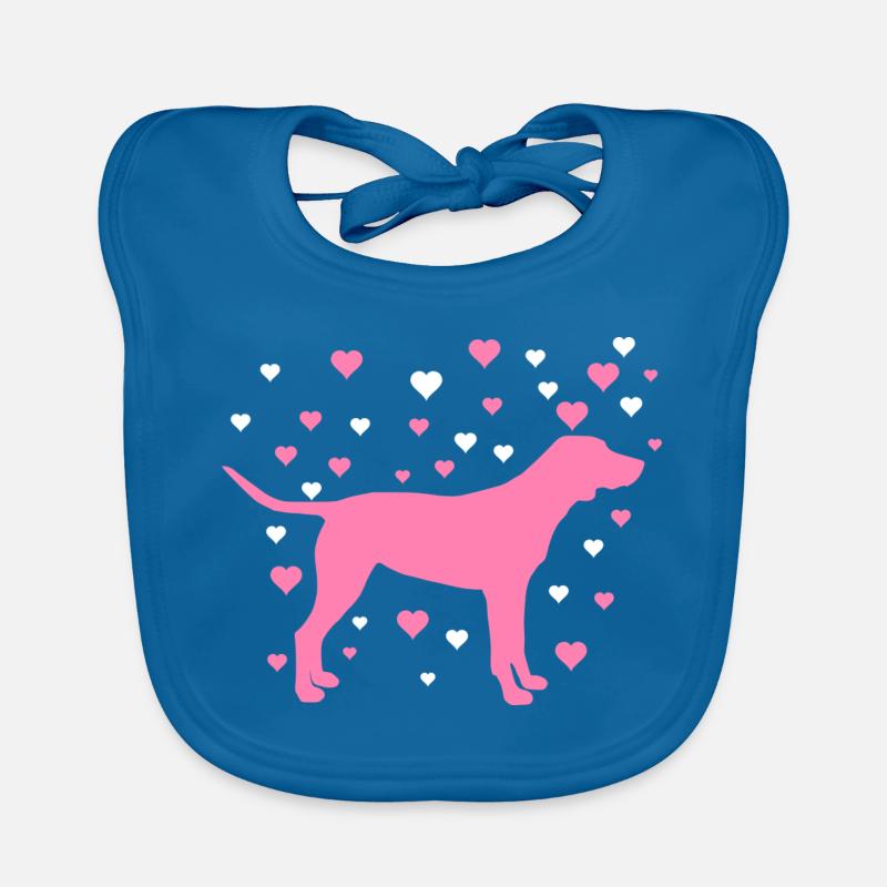 Labrador - Baby Bio-Lätzchen - Pfauenblau
