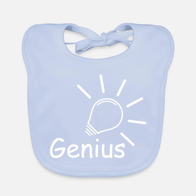 Genius light bulb Organic Baby Bibs