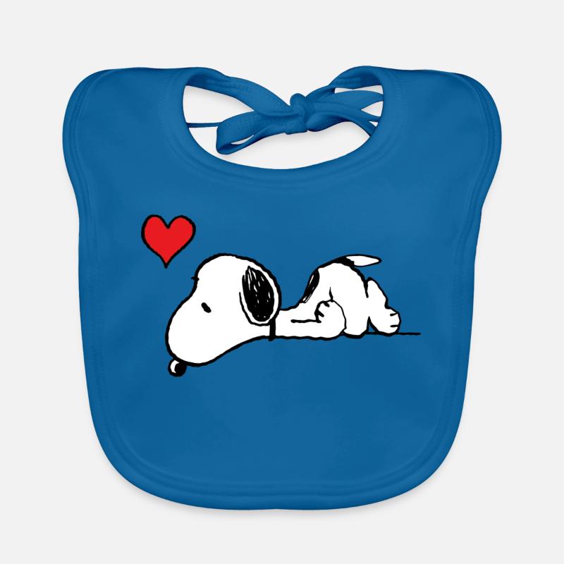 Peanuts Snoopy Love Organic Baby Bibs