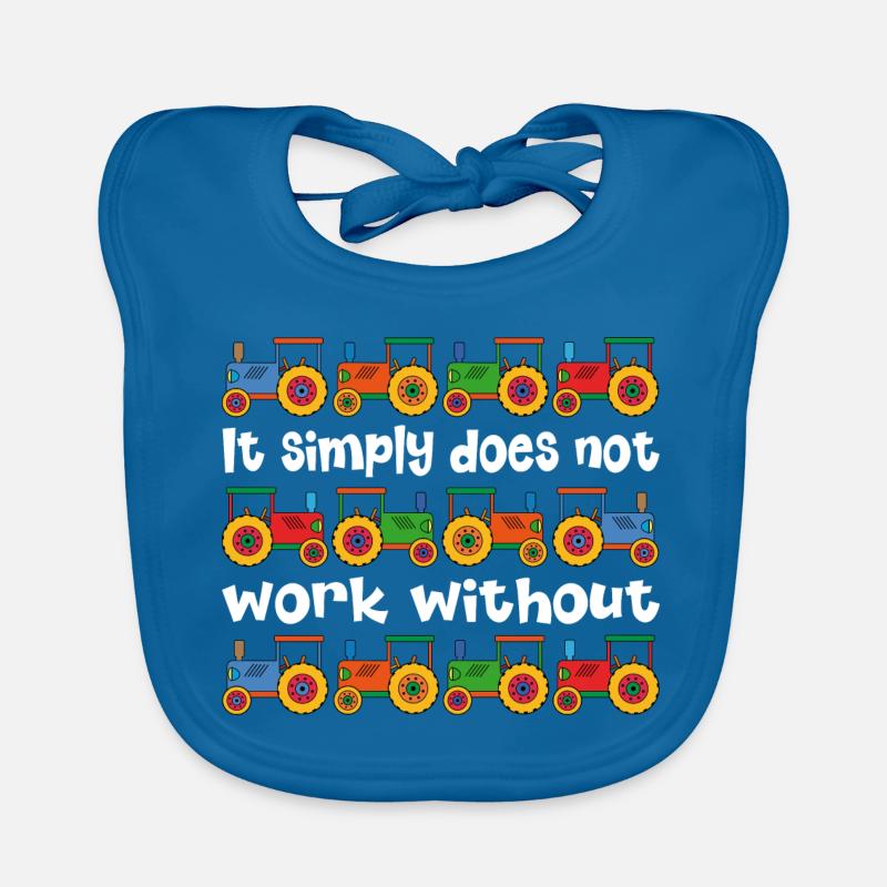 It doesn't work without a tractor Organic Baby Bibs