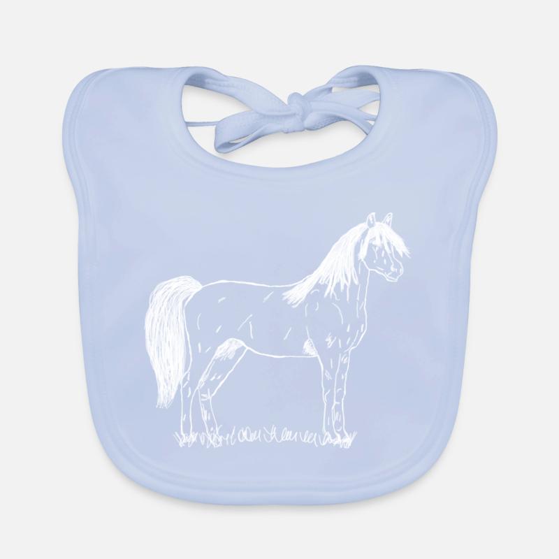 Cheval Bavoir bio Bébé