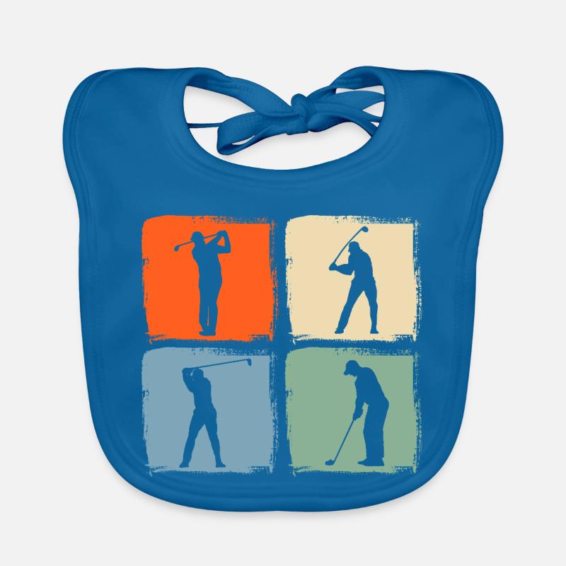Golfspieler Golf Baby Bio-Lätzchen