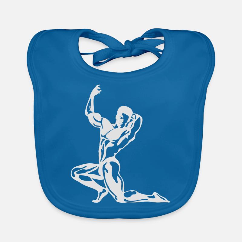 masterfitness_bob - Bavoir bio Bébé - bleu paon