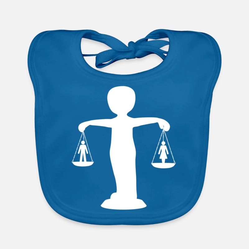 Equality Justitia Symbol for equality Organic Baby Bibs