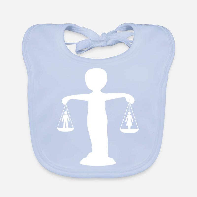 Equality Justitia Symbol for equality Organic Baby Bibs