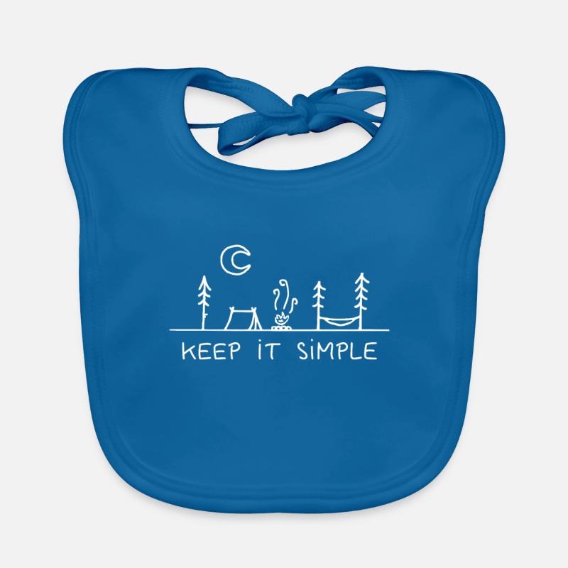 Keep it simple - Camping - Camper - Zelt - Urlaub Baby Bio-Lätzchen