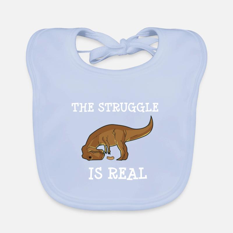 Trex dinosaure drôle Bavoir bio Bébé