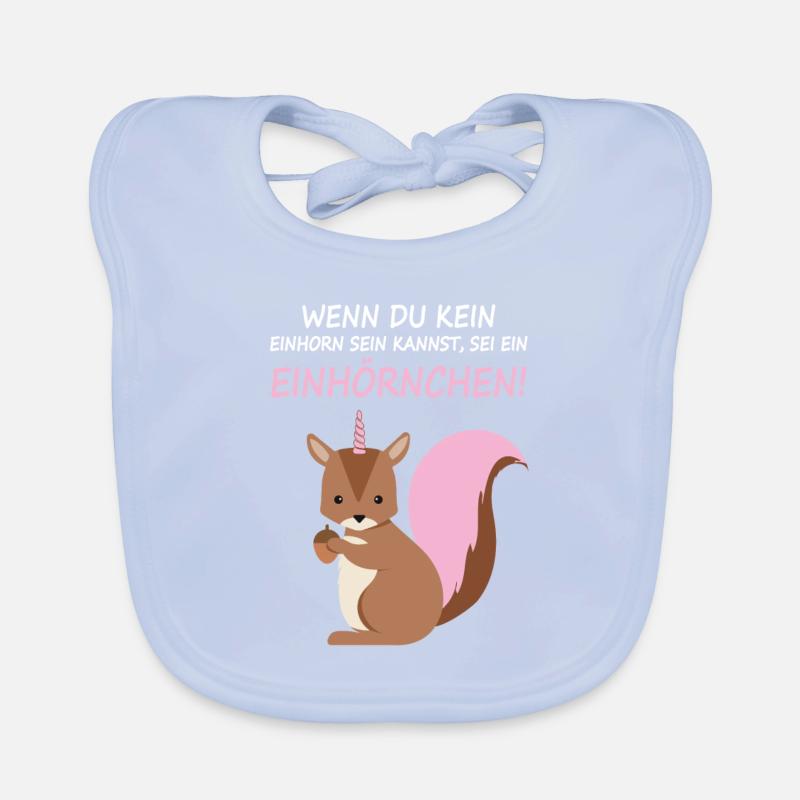 Eichhörnchen Shirt · Einhörnchen · Trend Geschenk Baby Bio-Lätzchen