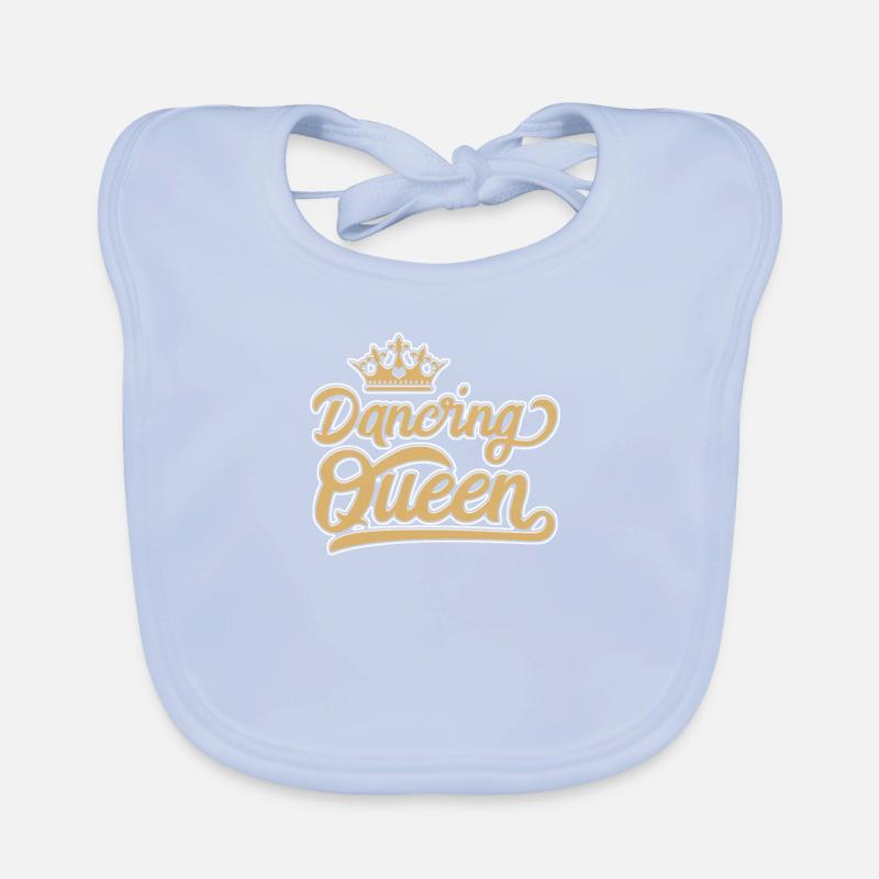 Dancing Queen Tanzen Discofox Retro Tango Geschenk Baby Bio-Lätzchen