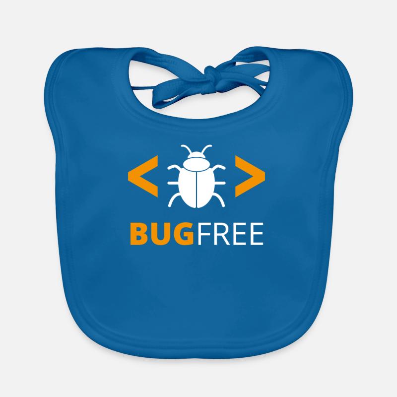Bugfree Error Free Programmer Code Geek Organic Baby Bibs