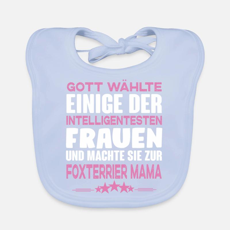 Foxterrier - Foxterrier Hund Baby Bio-Lätzchen
