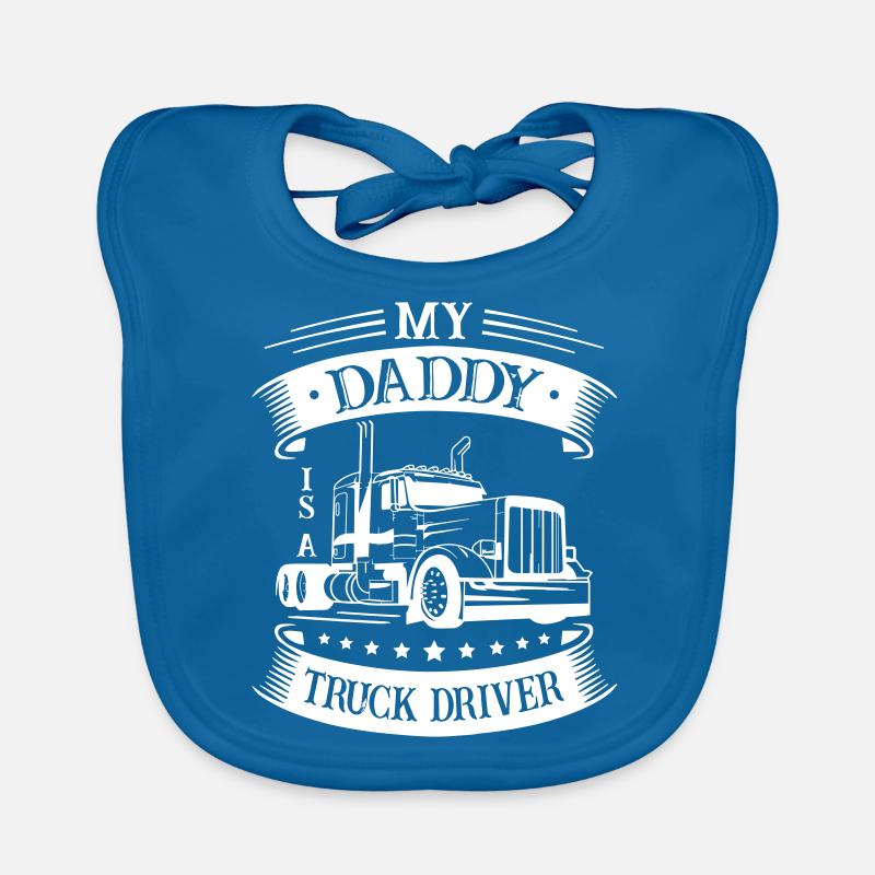 My Daddy is a Truck Driver Organic Baby Bibs