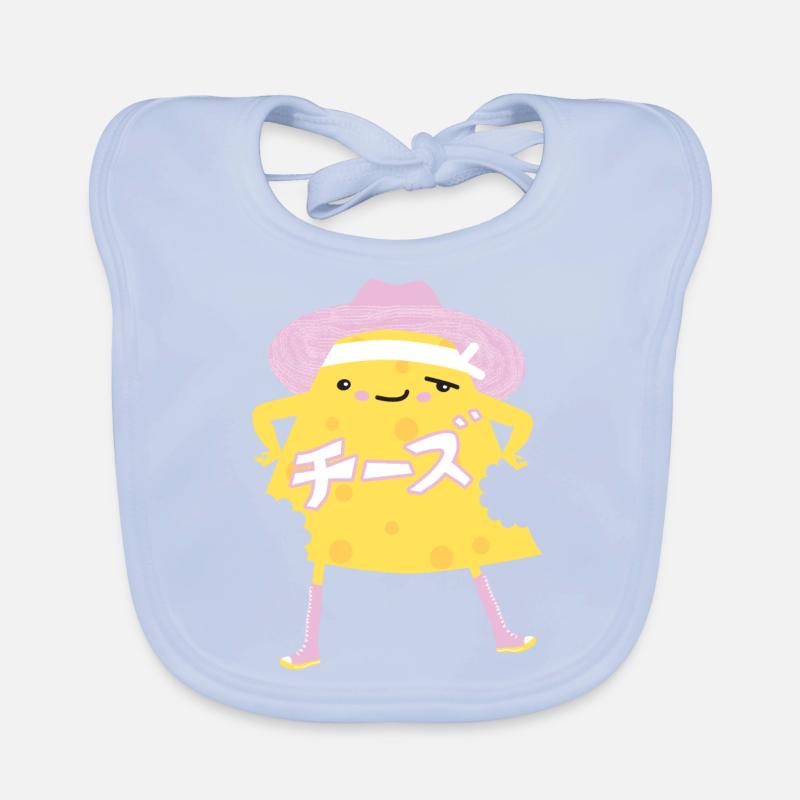 Bitten cheese. Organic Baby Bibs