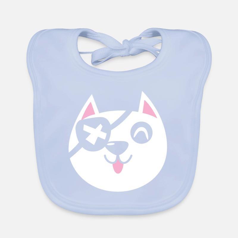 Pirate Cat Organic Baby Bibs