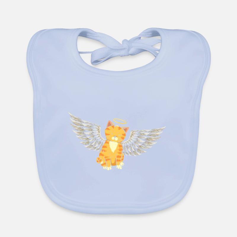 Angel Cat Organic Baby Bibs