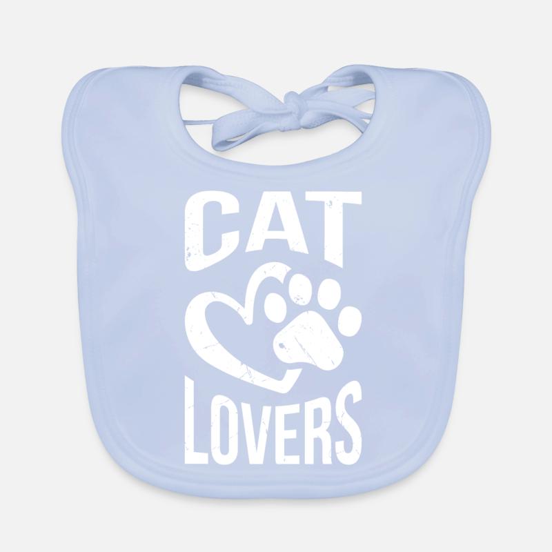 Cat lovers Organic Baby Bibs