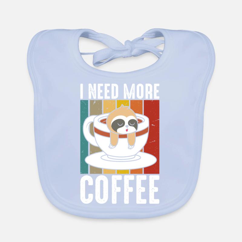 J’ai besoin de plus de café Bavoir bio Bébé