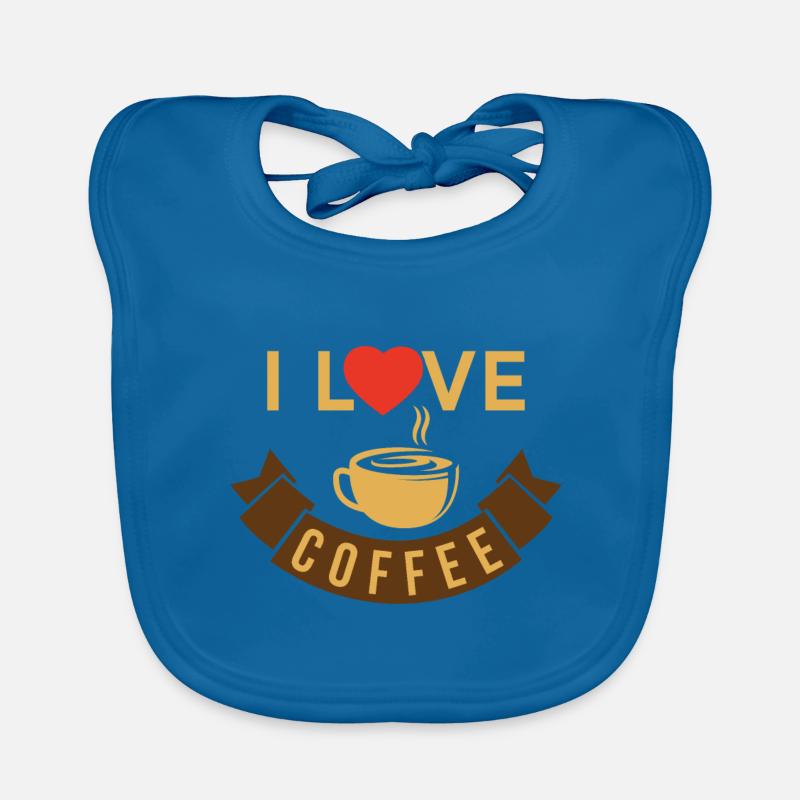 I love coffee Organic Baby Bibs