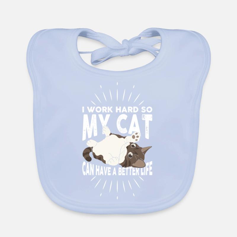 I work hard to give my cat a better Organic Baby Bibs