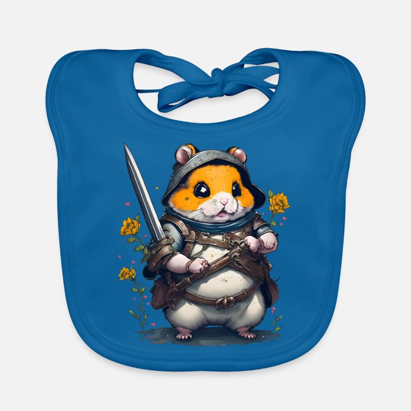 Ninja Hamster-Held des Gartens Baby Bio-Lätzchen