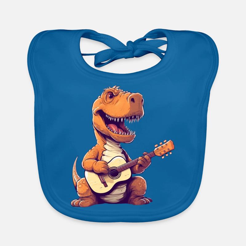 Trex Guitariste Guitariste Bavoir bio Bébé