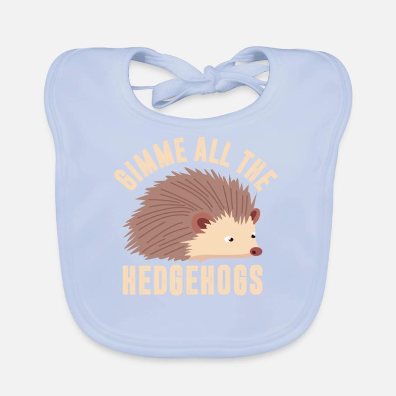 Gib Mir Alle Hedgehogs Baby Bio-Lätzchen