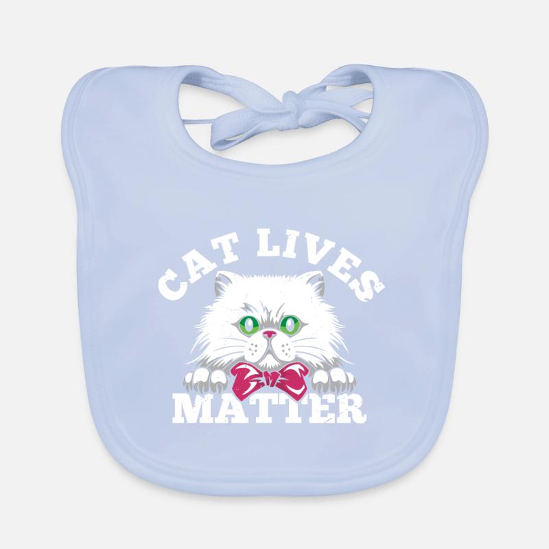 Counting Cat Lives Organic Baby Bibs
