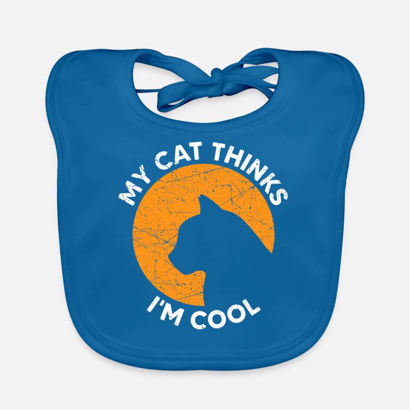 Mon chat pense que je suis cool Bavoir bio Bébé