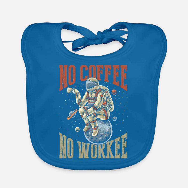 Pas de café, pas de workee Bavoir bio Bébé