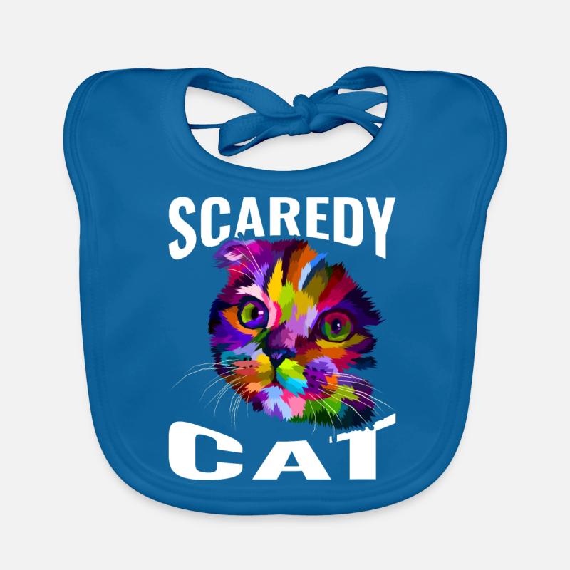 Chat effrayé Bavoir bio Bébé