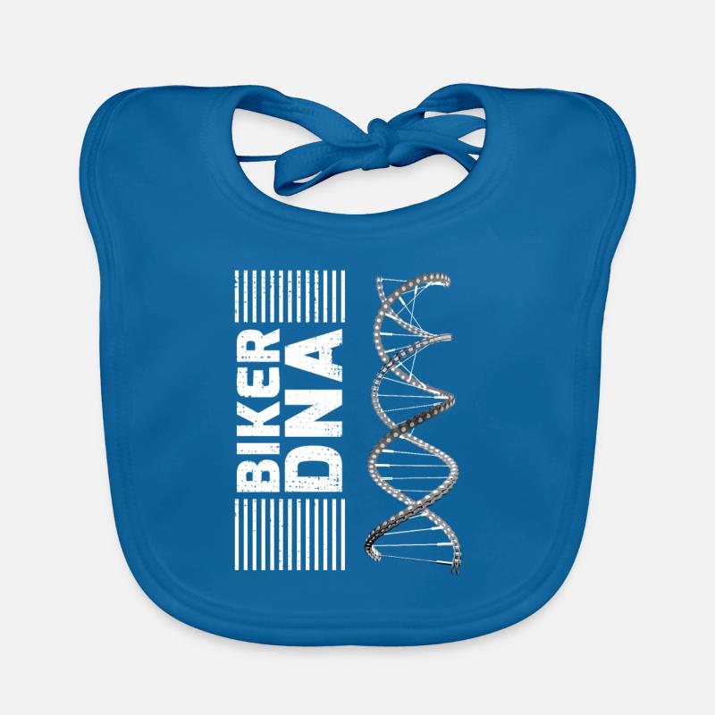 Fahradfahrer DNA Kette Speichen Baby Bio-Lätzchen