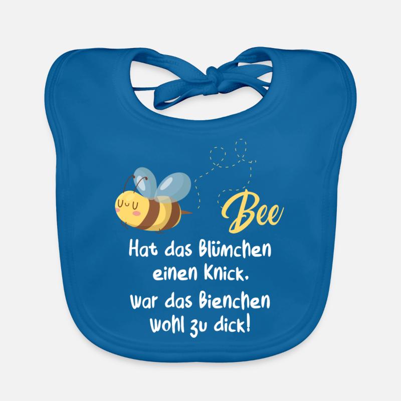 Hat Das Blümchen Einen Knick War Das Bienchen Wohl Baby Bio-Lätzchen